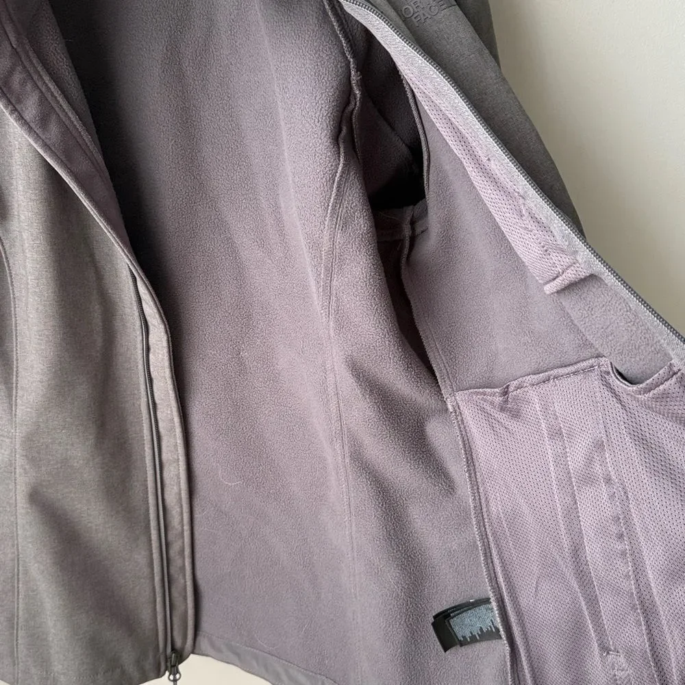 The North Face Soft Shell Waterproof Windproof Apex Barrier Gray Jacket